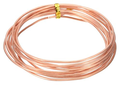 PATIKIL 99.9% Pure Copper Wire for Jewelry Making, 12 Gauge (2mm) Copper Craft Wire 9.8 Feet Beading Jewelry Making Supplies for Crafting Wreath Electroculture Gardening