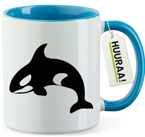 huuraa tazza Orca Tazza regalo blu 330ml Orca idea regalo