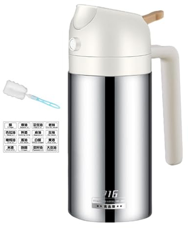 Oil Mister - Botella Dispensadora De Aceites De Oliva De 200 Ml | Dispensador De Pulverización De Cocina De Acero Inoxidable, Portátil Recargable Para Llevar Pulverizador De Aceites De Cocina Portátil