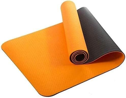 Yogamatta Pilatesmatta Golv Fitness Träningsmatta Meditation Eco Nbr High Density Exercise Matt(Orange)