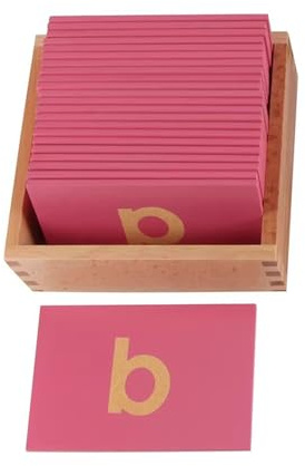 tyzqsm Montessori Sandpapierbuchstaben, hölzerne phonetische Lehrmittel Montessori Sandpapierbuchstaben, hölzerne phonetische Lehrmittel,Initial consonants
