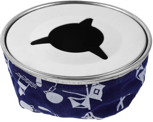 GATHINESS Marine Bean Bag Ashtray with Stainless Steel Top: Windproof Detachable Lid Anti Skid Boat Tobacco Plaque for Yacht RV - Weighted Heavy Duty Blue Fabric Base for Outside Patio Deck
