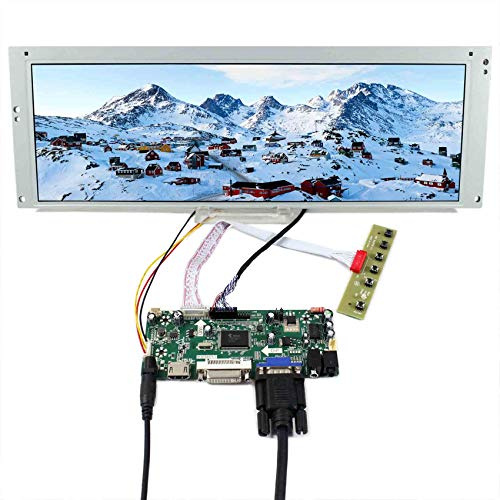 VSDISPLAY 37,8cm (14,9 Zoll) LTA149B780F 1280x390 TFT LCD Bildschirm | mit H/D VGA DVI Controller Board, für Marquee Monitor/Car Gauge Display
