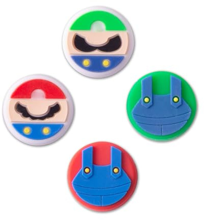 PERFECTSIGHT Cute Thumb Grips Cap Compatible with Nintendo Switch Joycon/OLED/Lite, Soft Silicon Joystick Caps, Kawaii Skin Button Stick Cover 3D Analog Kit for NS Controller, Brother