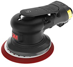 3M Pneumatic Random Orbital Sander, 88936, 5 in, Non-Vacuum, 3/32 in Orbit, Lightweight and Comfortable, 12000 RPM, .28 HP (209W) Motor, Variable Speed