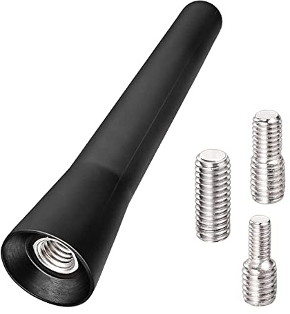 Staccatory Antena de Coche FM Antena de Coche 6,5 Cm Mini Antena de Radio de Coche Corta Fuerte FuncióN de RecepcióN FM/Am/