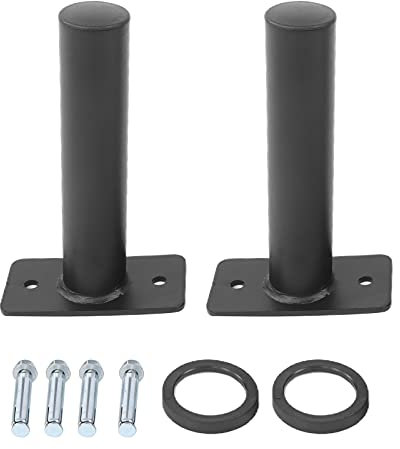 LANTRO JS Stahl Langhantelhalter 2er Set - Platzsparender, stabiler und langlebiger Hantelscheibenständer für Fitness-Enthusiasten im Fitnessstudio