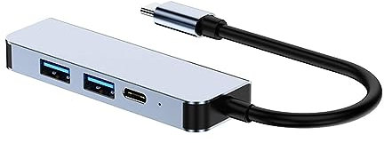 YIORYO 4 en 1 USB C Hub Micro USB Splitter Ultra-Slim USB Data Hub Expansor de Puerto USB portátil 4K HDMI, Hub USB multifunción