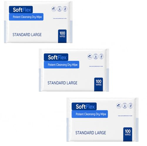 3000 x Easy Care Solutions Standard Patient Dry Wipes | Large | 30 x 27cm | Use Wet or Dry | Soft Gentle Texture | Versatile Cleansing | Ideal for Hospitals, Care Homes and Homecare | 30 Packs of 100