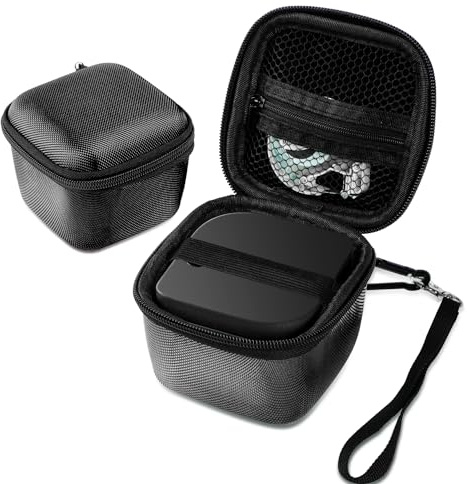 Phomemo Etikettendrucker Tragetasche - Harte Aufbewahrungsbox T02, M02L, M02X, P12, Q31, Q30, kompatible Memoking T02, M02L, M02X Mini-Drucker, organisiert Papier und USB-Kabel, nur Box
