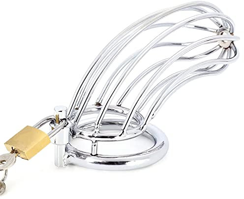 FOPS Cintura Castità Maschile Metallo Gabbia Pene 11cm Discreta Facile Pulizia BDSM Sex Toy Schiavo Cage Uomo Penis Cage Chastity Cage Uomo Per Uomo Castità N21