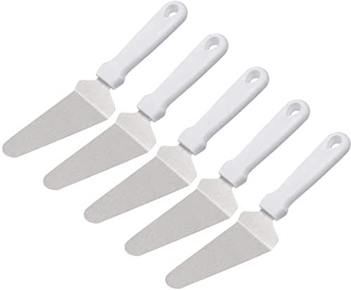 XYWHPGV 5pcs Pie Server Cake Pizza Grill Spatula Cutter Lasagna Turner Plastic Handle Baking Cooking Holder Wedding Party Serving White(0a892 be2af 3c09d 05898 6dce2 77bf2