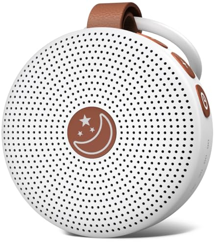 Mini Shushing Sound Machine Portable Baby White Noise Machine Brown Noise Machine 30 Soothing Sounds for Kids Adults Auto-Off Timer 32 Volume Levels Battery Sleep Machine for Home Office Privacy