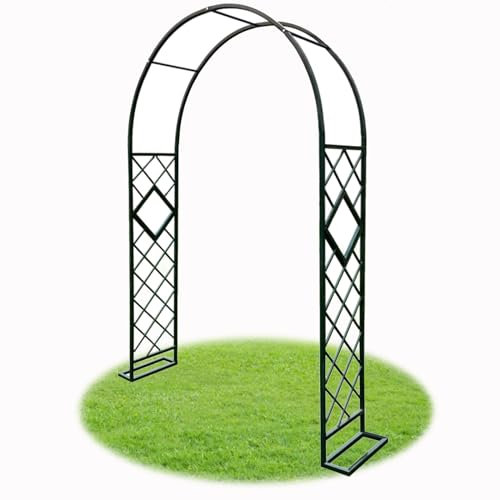 Arco per Rampicanti Arco Giardino Verde Padiglioni Reticolo Stile Romantico Arco per Rose Arco di Nozze Larghezza 140-340cm(W340xH230xD40cm)