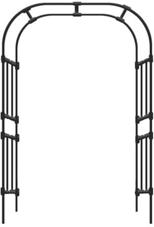 Gartenbogen Rosenbogen aus Metall Torbogen Rankhilfe für Kletterpflanzen und Rosen Garten Rankgitter Stabiler Rankbogen Pergola für Garten Rasen Hinterhof Hochzeit Zeremonie