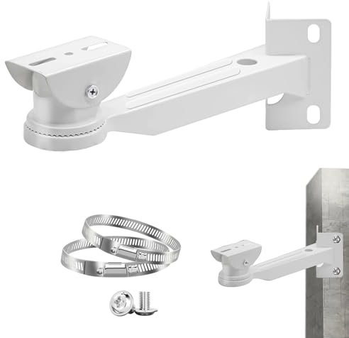 Überwachungskamera Universelle Masthalterung, mit 2 Einstellbar Edelstahl Rohrschelle,masthalterung für überwachungskamera aussen ring kamera und andere ring kamera outdoor