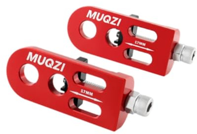 Harilla Lot de 2 tendeurs de chaîne de vélo, ajusteur de Tension de chaîne de vélo, Fixation de chaîne de vélo pour BMX, la Plupart des vélos, Accessoires de