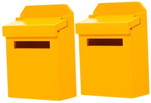 WESIEVYA Lot De 2 Mini Boîtes Aux Lettres pour Enfants, Décoration De Maison, Petite Boîte Aux Lettres en Bois, Jouet, Poupée, Mini Boîte Aux Lettres, Décoration