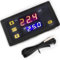 VISSQH Controlador de Temperatura Digital W3230,DC 24V 20A LCD termostato,Interruptor de Control de termostato W3230 con sonda de sensores NTC 10K
