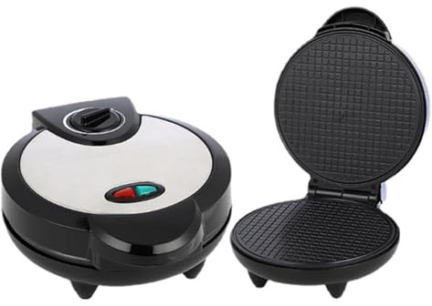 OZMDXKJ Gaufrier, Appareil à Sandwichs pour Le Petit-DéJeuner, Mini Gaufrier AntiadhéSif Double Face 750 W, Facile à Nettoyer, Gaufriers AntiadhéSifs, pour Enfants Et Familles