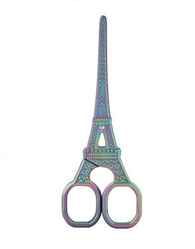 Ciseaux à broder en acier inoxydable en forme de Eiffel - Outil de broderie, de bricolage, de bricolage