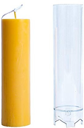 luckything Kerzen-Gießform, Kerzenform Zylindrisch Kerzengießform Weihnachten Stumpenkerze Aroma Gips Seife Formen Transparente Kerze Formen Aus Kunststoff Wiederverwendbare Seifenform Gießformen