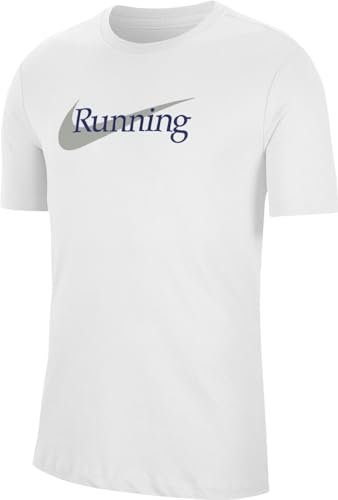 Nike Mens U NK DF Tee HBR T-Shirt, White, L
