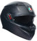 AGV K3 ECE 22-06 Mono, Casco Moto Integral ECE 22-06 con Pantalla Parasol, Negro Mate, L