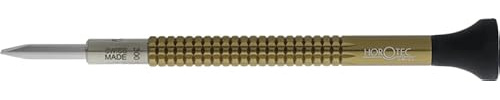 KD89 - Horotec MSA01.020 - Cacciavite per orologiaio in alluminio, testa POM ergonomica e punta intercambiabile in acciaio inossidabile, fessura da 3,00 mm o Phillips