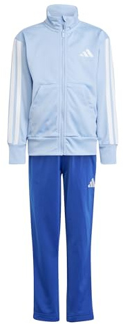 adidas Unisex Kids ESSENTIALS CLIMACOOL TRACKSUIT, glow blue/white, 3-4 Years