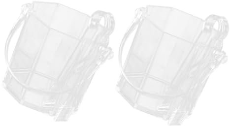 Cabilock Cubo De Hielo Transparente Para Playa y Acampar Contenedor De Bebidas 2 Juegos