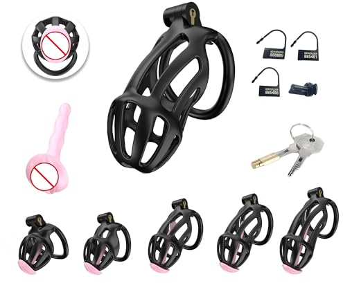 Chastity Cage Cock Cage Black Penis Cage Sex Toy Chastity Devices Lock Design BDSM Toys for Couples Sex (B2B)