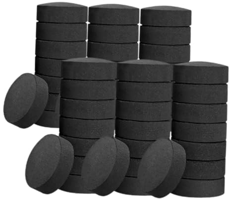 Luxshiny 70pièces Bois pour Barbecue Tablettes De Briquettes Naturelles Usage Domestique Et Extérieur Combustion Intense