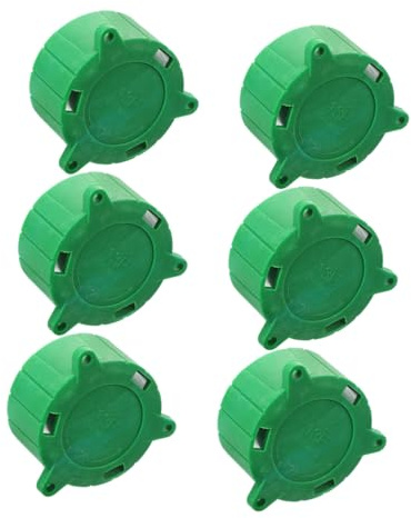 SOIMISS 6pcs 13 Pin Trailer Connector Caps Plug Holder Protector Covers for Electric Car Accessories Rv Utility Trailer Parts Green