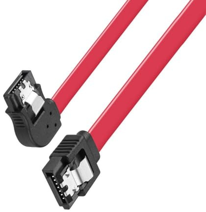 SATAIII 6Gb/s Cavo dati di bloccaggio flessibile lunghezza 50 cm design salvaspazio SATA3.0 per computer server ad angolo blocco