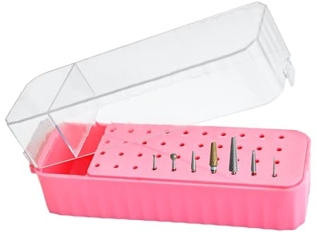 Nagel-Organizer – 40 Löcher, mit transparentem Deckel, staubdichte