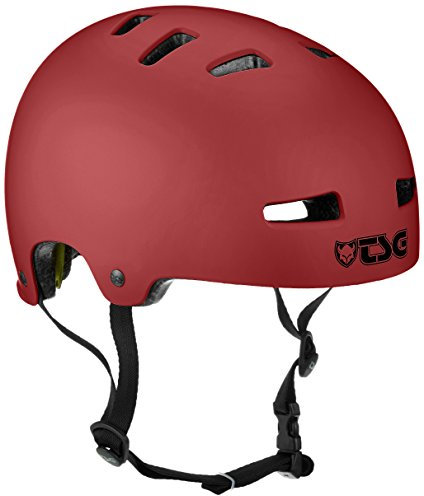 TSG Erwachsene Evolution Solid Color Halbschalenhelm, Satin Oxblood, S/M