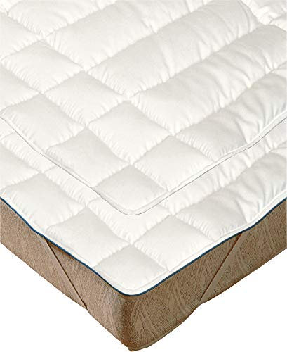 Irisette Matratzenauflage 2er-Pack Schafschurwolle weiss Größe 100x200 cm