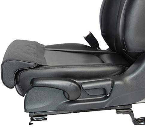 GFYWZ Auto Erweiterte Sitzkissen mit Komfort Beinstützkissen für Langstreckenfahr Für Pkw Busse Züge Office Home,Schwarz