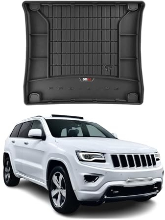 OMAC Kofferraumwanne für Jeep Grand Cherokee 2010-2024 TPE | Laderaumwanne, Kofferraummatte, Allwetter, fahrzeugspezifisches Produkt, 3D-Passform, Antirutsch, wasserdicht