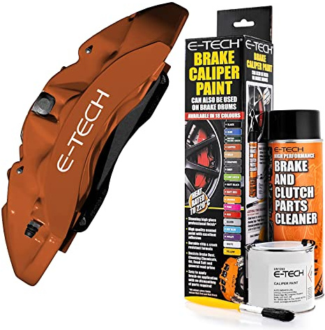 Netagon Car Brake Caliper Quick Drying High Performance Temperature Rating 220 C Paint Kit Set (Copper)