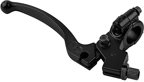 Levier d'embrayage pliable CYWVYNYT pour Dirt Pit Bike 50CC - 125CC, Aluminium Anodisé, Noir, 7/8 (22 mm), Perche Réglable