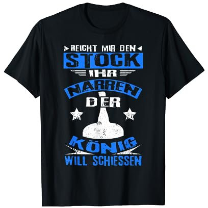 Eisstock Stockschießen König T-Shirt