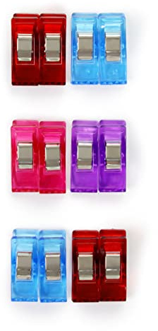 Prym 60103 Love, 12 Stück Kleine Stoff-Clips, mehrfarbig