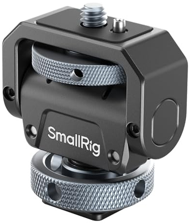 SMALLRIG Kamera-Monitorhalterung Lite mit Blitzschuh, 360° schwenkbar und 180° neigbar, Halterung für Feldmonitor Tragkraft von 90° Neigung 3,2 kg-3809B