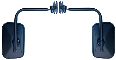 MelTruck 2x Außenspiegel mit Spiegelhalter für Traktor, LKW, Bagger, Baumaschinen, Landmaschinen, Wohnmobil – Konvex, E20 – OE 4608100116, 6018100216, 4608100316