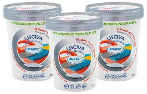 Lisciva, come una volta- Detergente e Sgrassante 100% eco- 1,5kg (3x500gr)