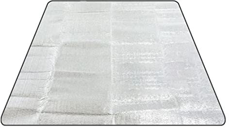 Schaumstoffmatten, Schlafmatte Camping Aluminiummattenbodenpolster Wärmedecke 200 x 120 cm