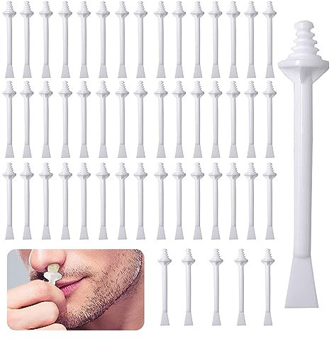 Wekuw 100 Stücke Nasenhaarwachs Nasenwachs set Nasenwachsstäbchen Nasenwachs-Applikatoren Nasen Wax set Herren Nasal Hair Wax Stick Geeignet zur Schnellen Nasenhaarentfernung