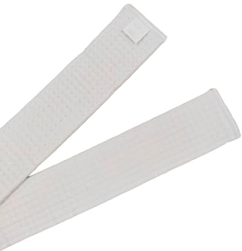 Pandiui23 Professionell Taekwondo Karate Judo dubbel wrap kampsport rand bälte sportbälte (1, vit, 2,6 M)
